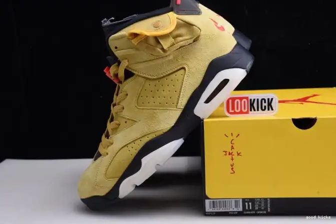 Cheap X 6 JORDAN YELLOW AIR SCOTT TRAVIS CN1084-300 0426